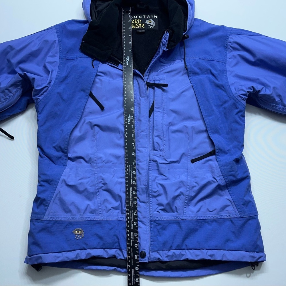 MOUNTAIN HARDWEAR Conduit Ski Jacket Womens Size 10 Blue Hooded Heavy Insulated - Picture 9 of 16